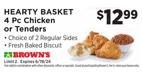 Exclusive Brown's Chicken Coupon - Limited Time Offer