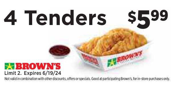 Exclusive Brown's Chicken Coupon - Limited Time Offer